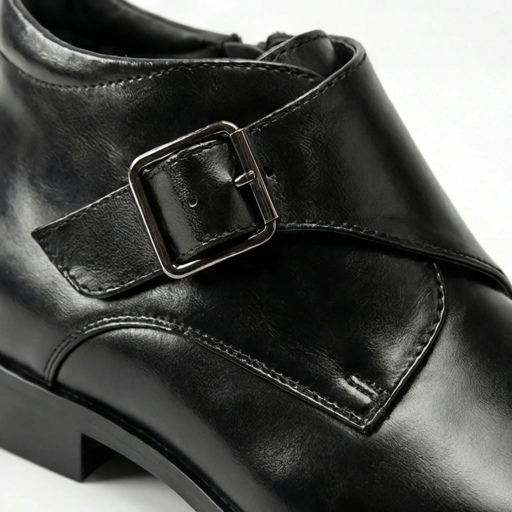 Valdoro Monk Strap Boot - Black