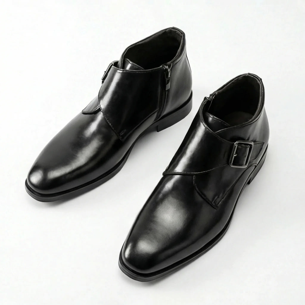 Valdoro Monk Strap Boot - Black