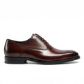 mens oxford semi-brogue in full grain in leather