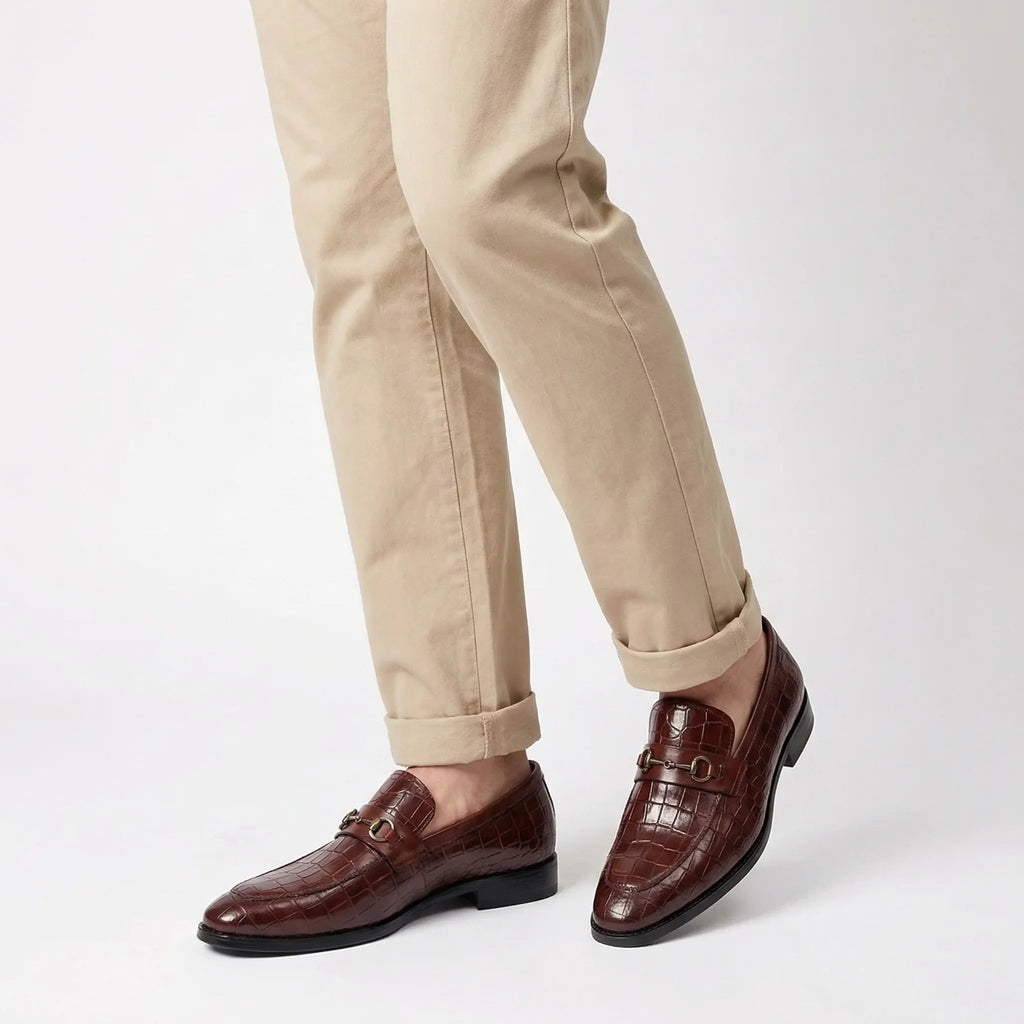 Corvane Horsebit Loafer - Red