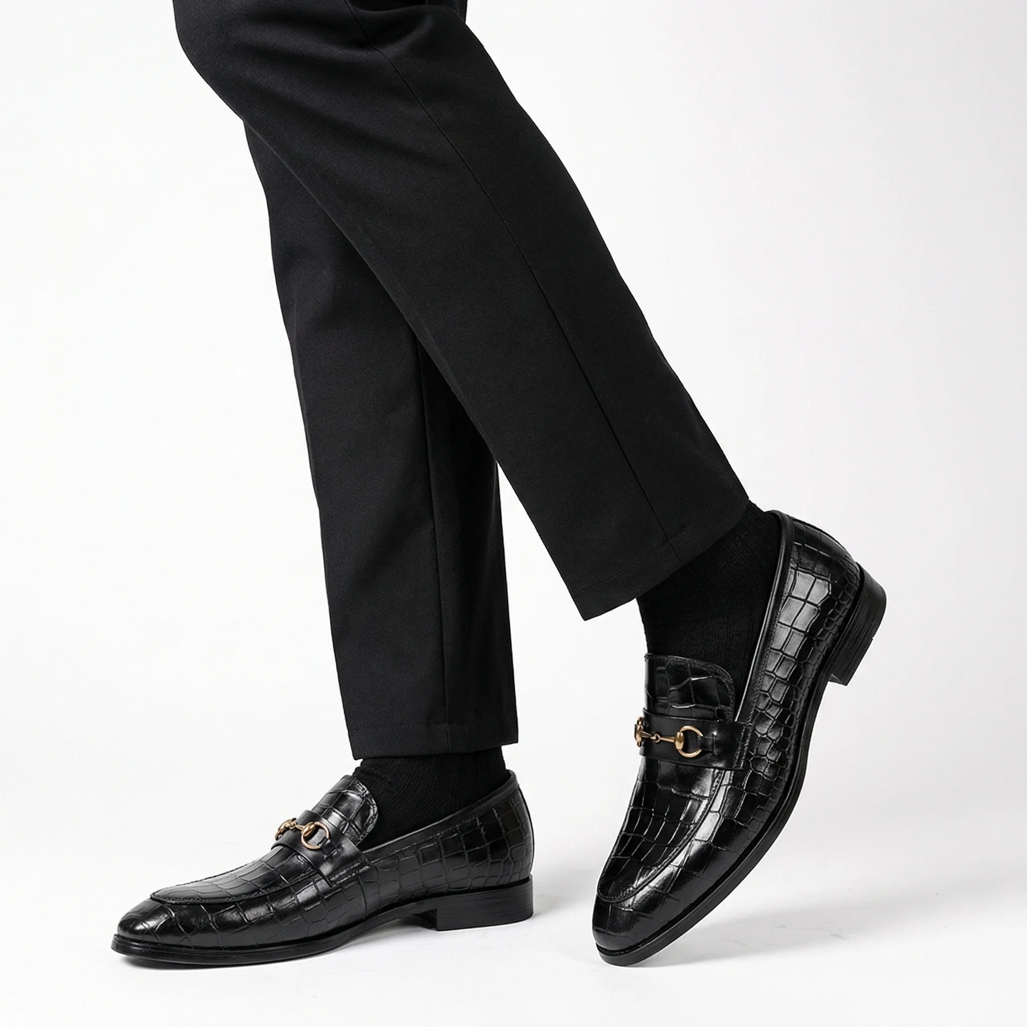 Corvane Horsebit Loafer - Black