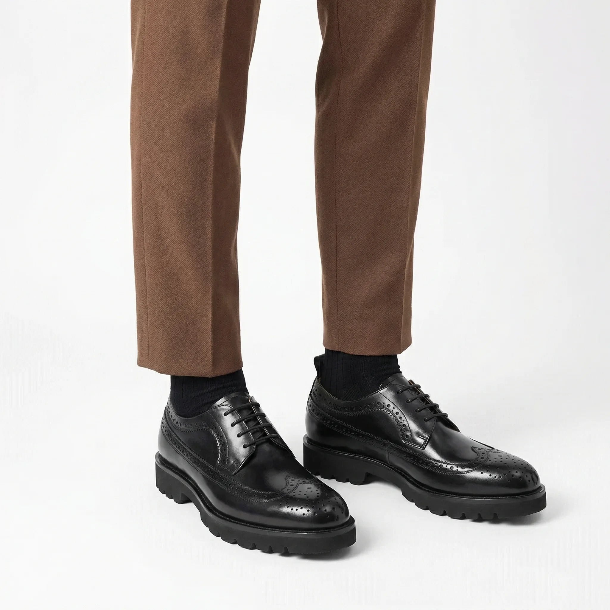 Benton Brogue Derby - Black