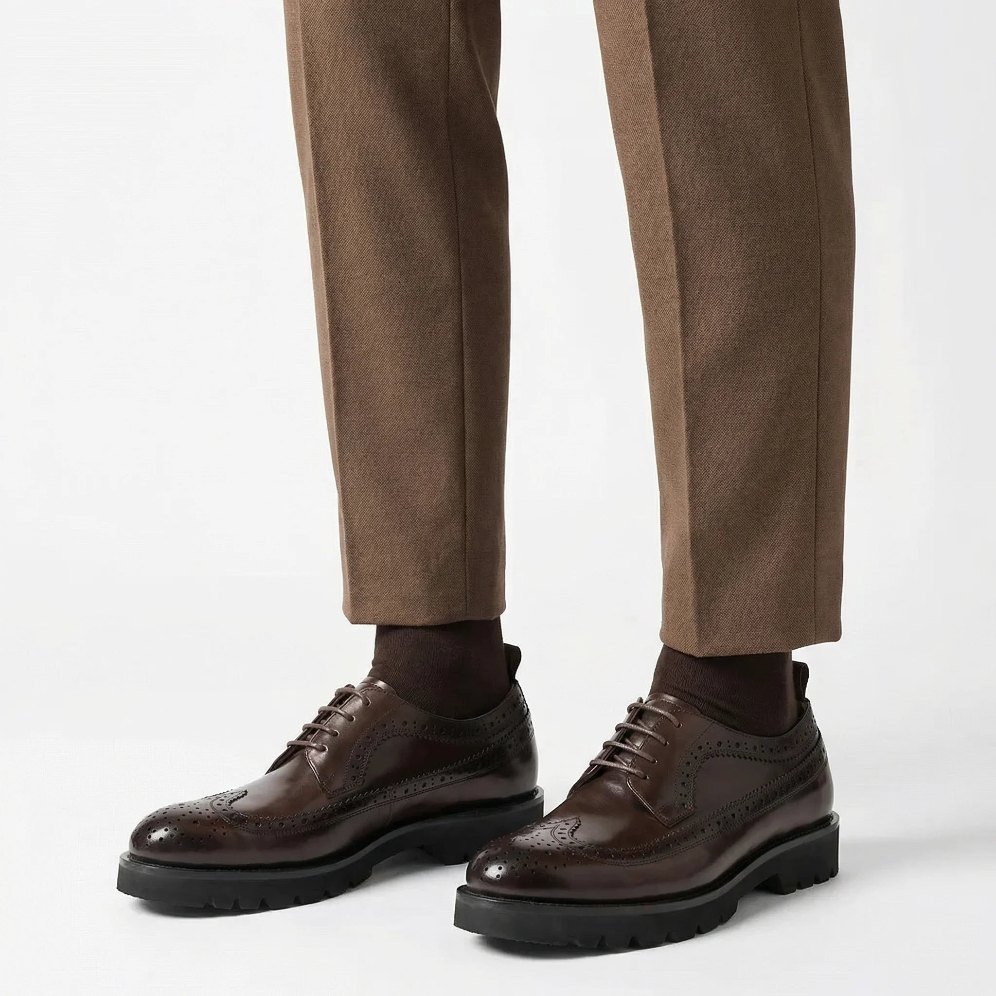 Benton Brogue Derby - Coffee