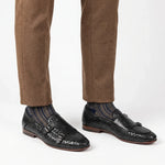 Load image into Gallery viewer, Intreccio Double Monk Strap - Black
