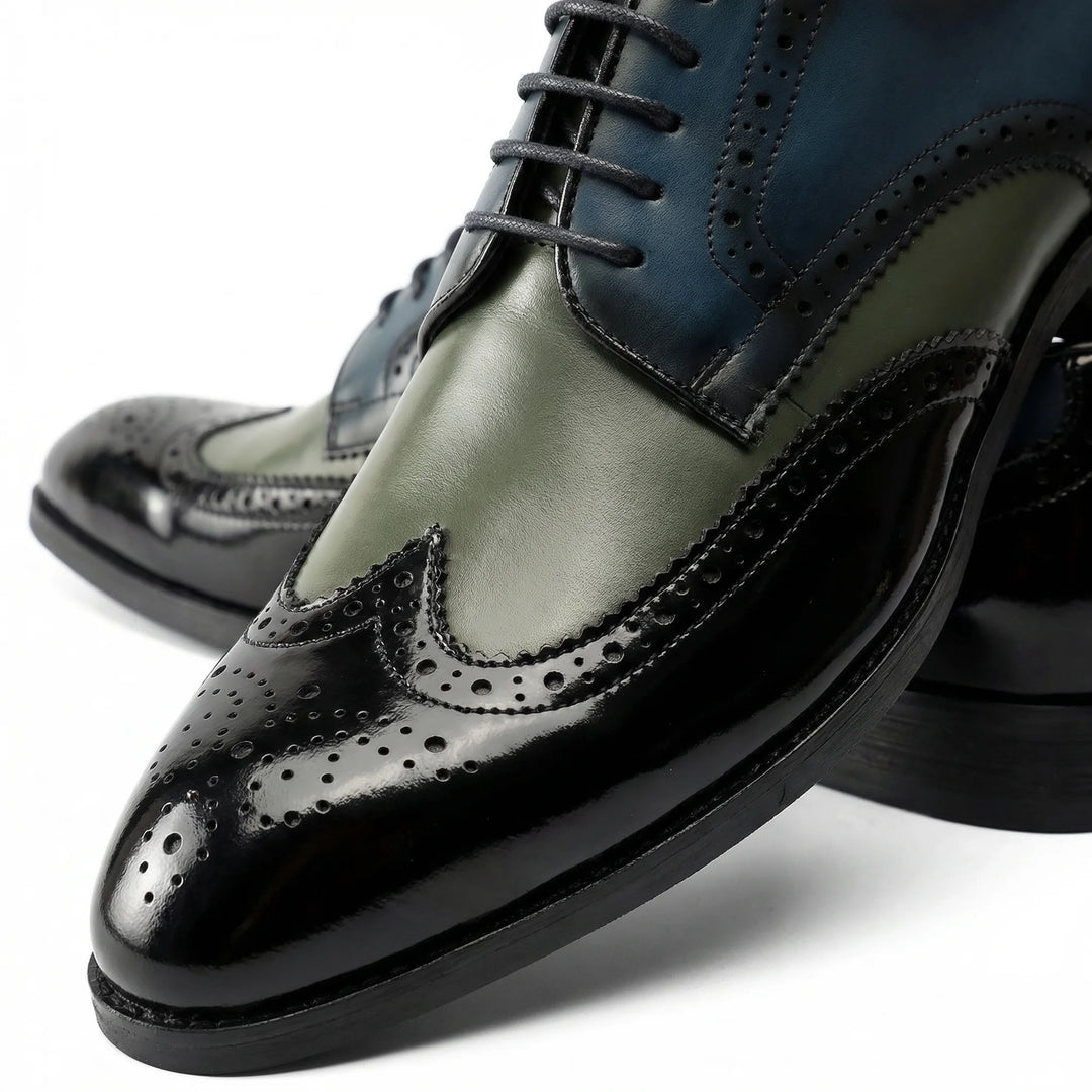 Venturo Brogue Derby - Black and Grey