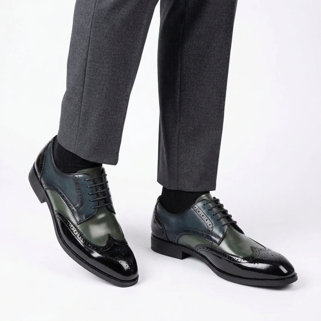 Venturo Brogue Derby - Black and Grey