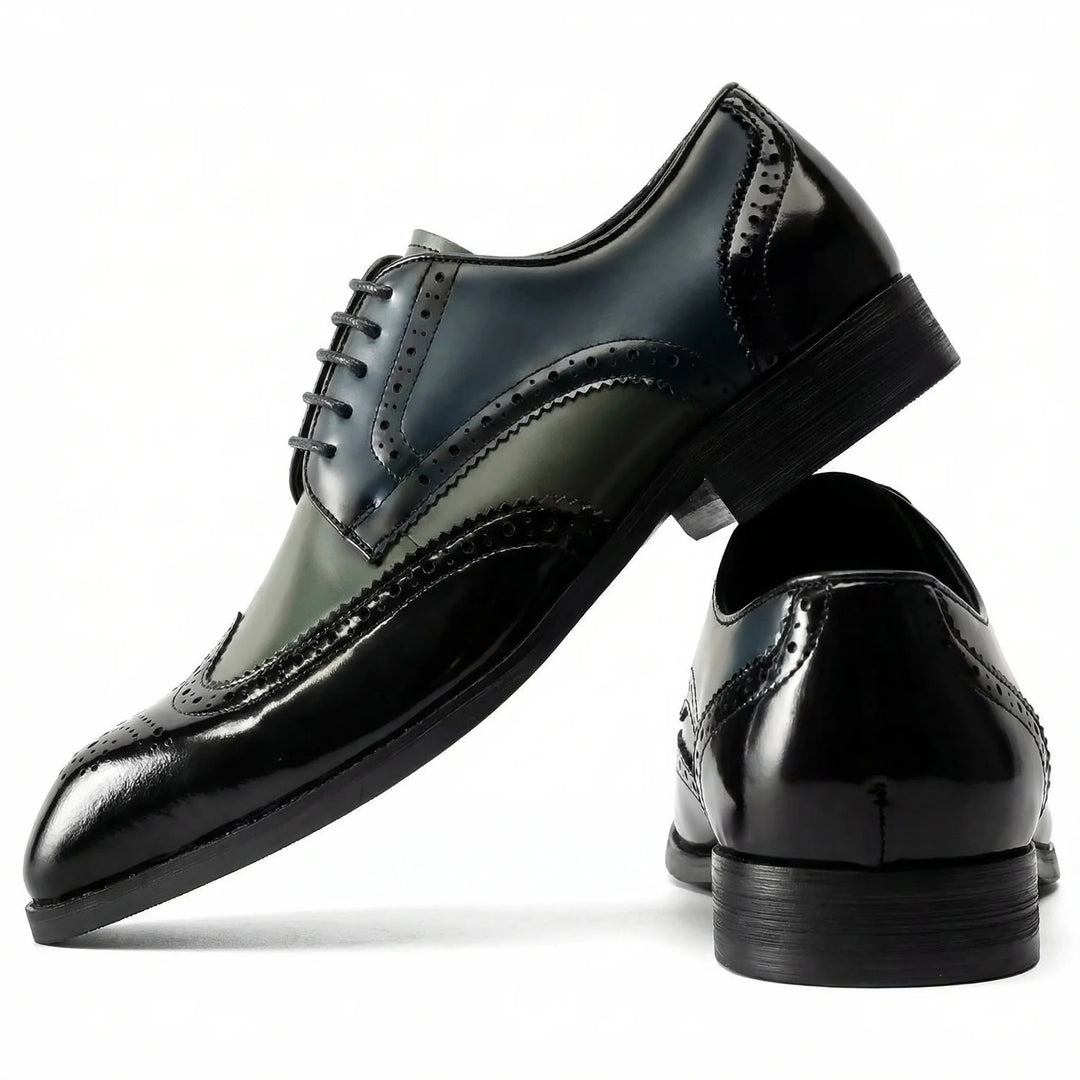Venturo Brogue Derby - Black and Grey