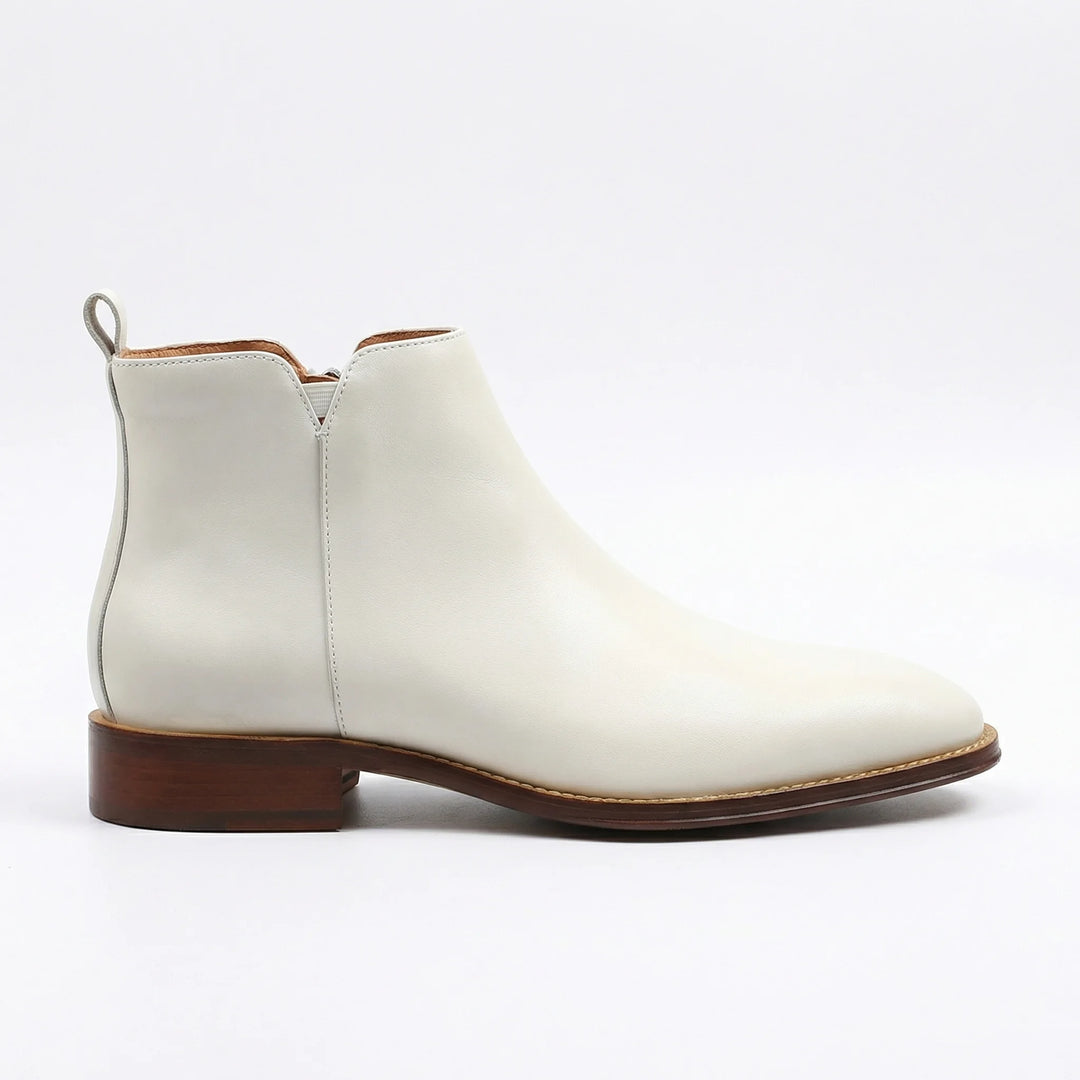Lunor Chelsea Boot Handmade - White