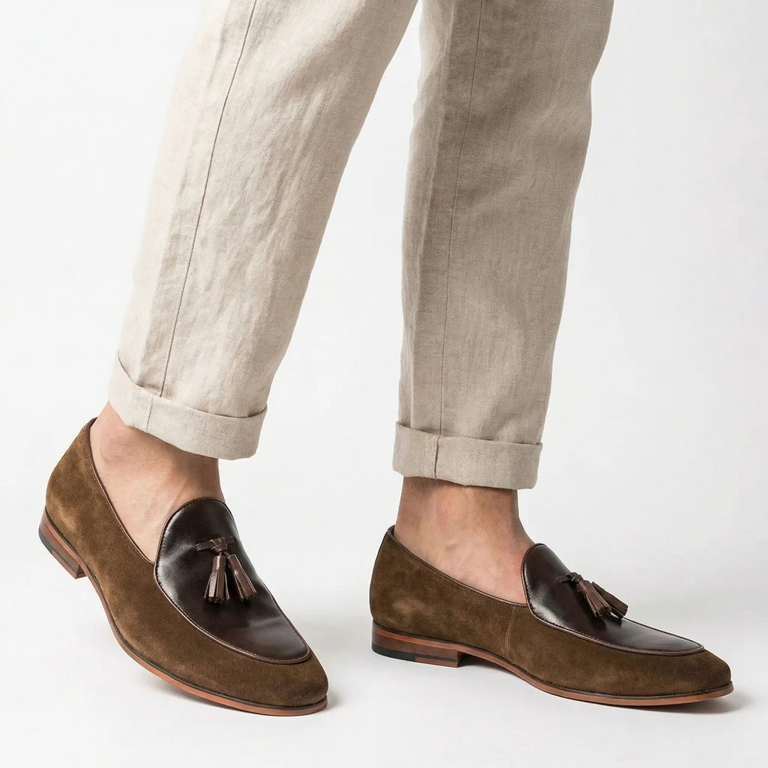 Lusaro Tassel Loafer - Brown