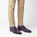 Load image into Gallery viewer, Macellinni Oxford Brogue Suede - Purple
