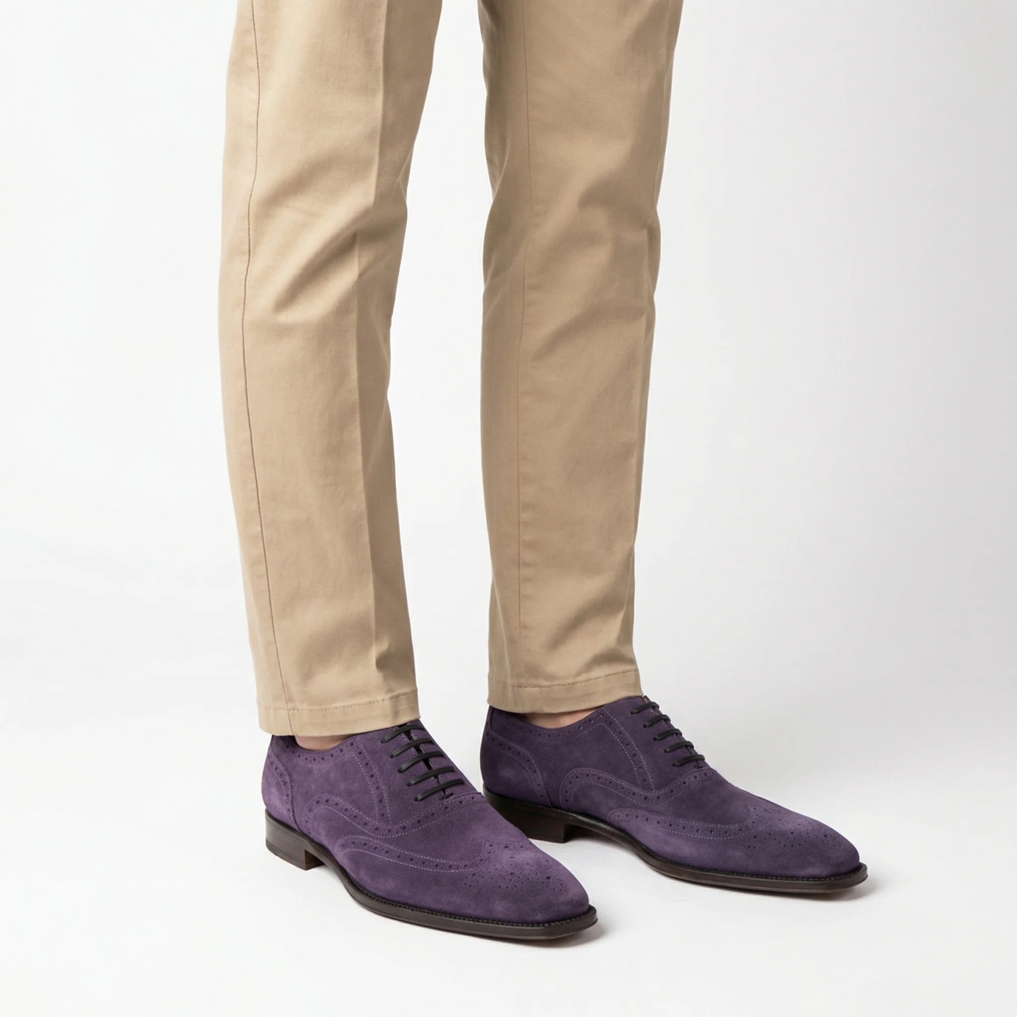 outfit mens suede oxford brogue