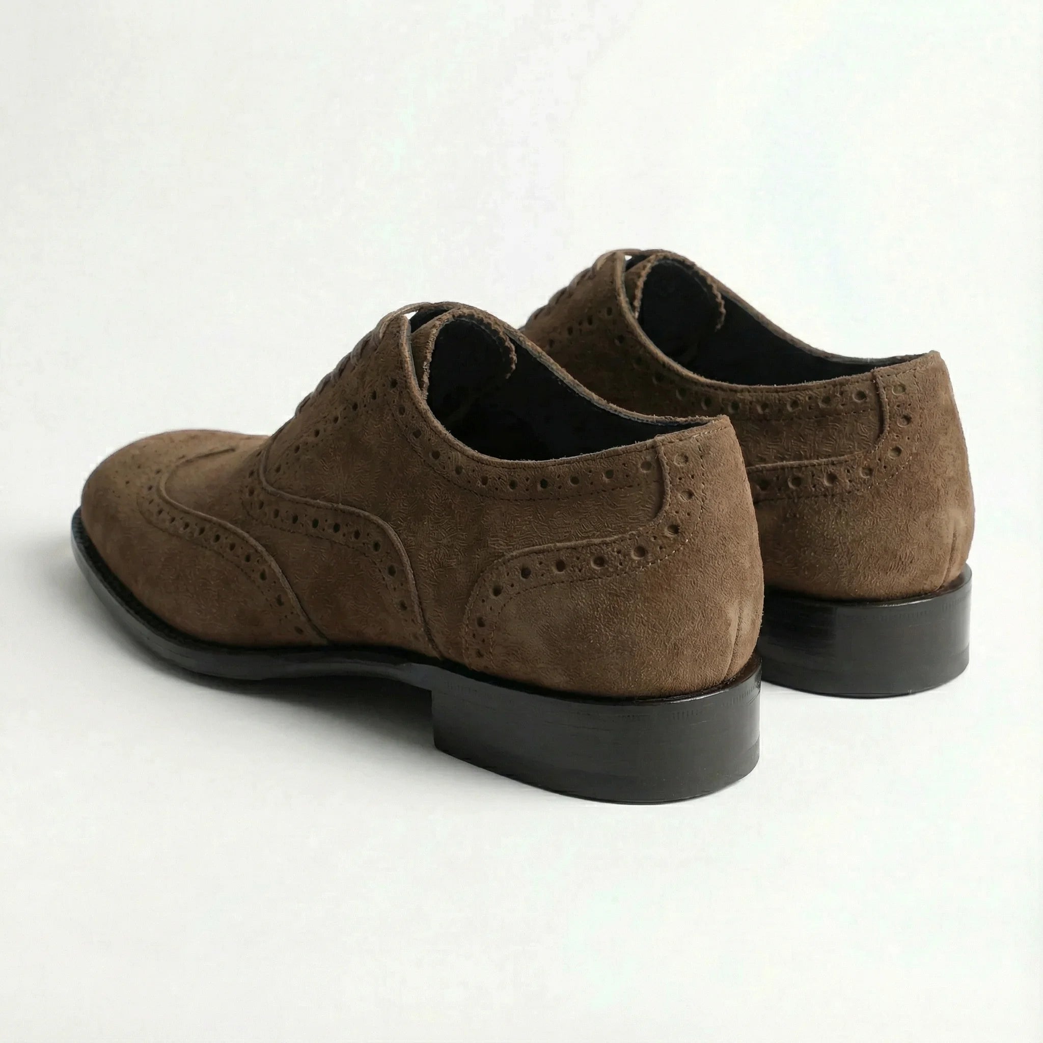 Macellinni Oxford Brogue Suede - Brown