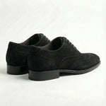Load image into Gallery viewer, Macellinni Oxford Brogue Suede - Black
