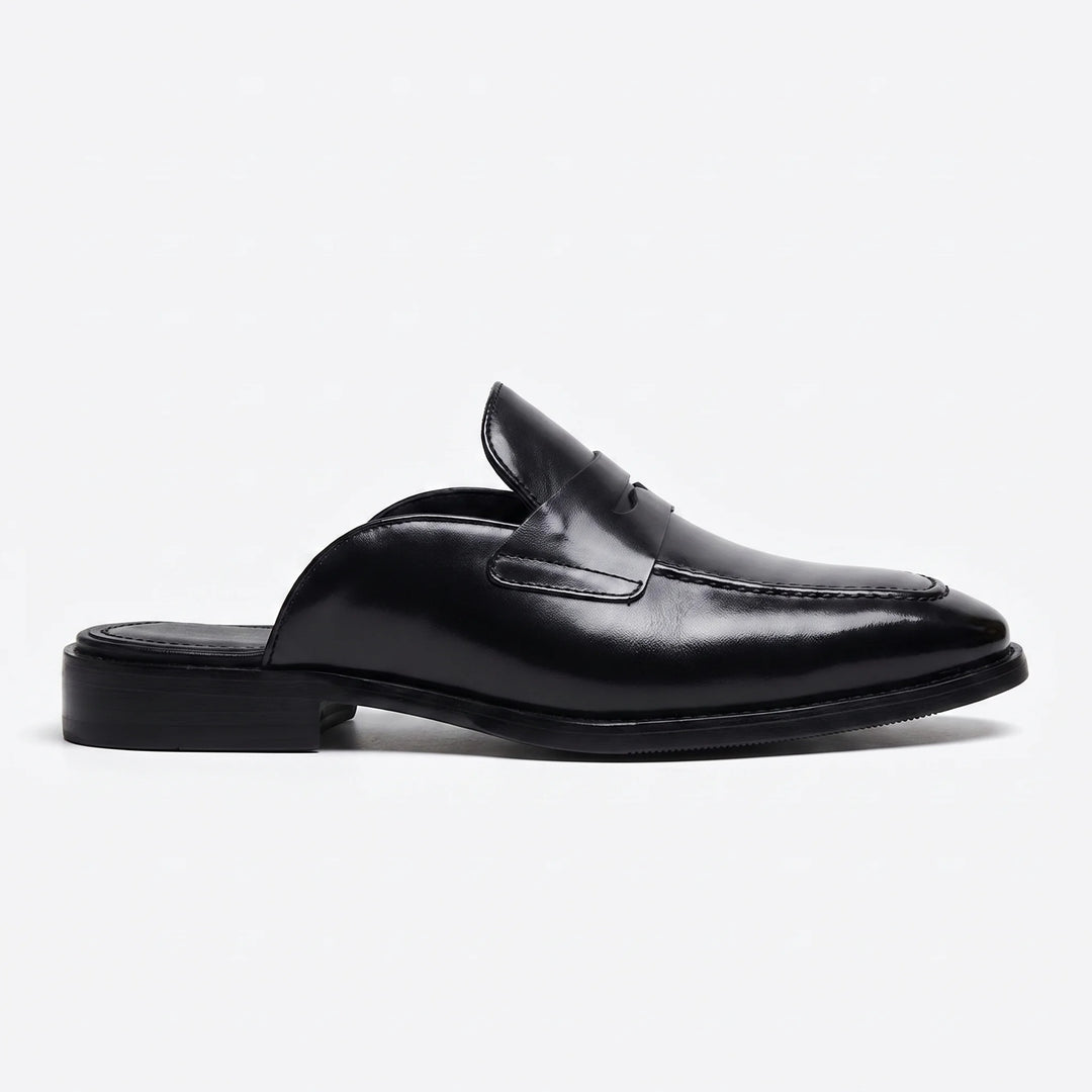 Marcello Mule Loafer - Black
