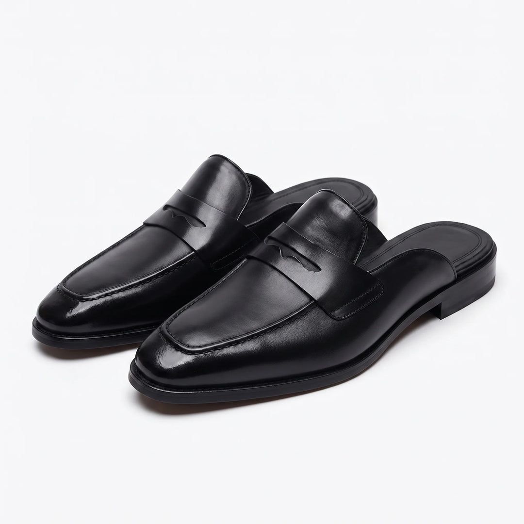 Marcello Mule Loafer - Black