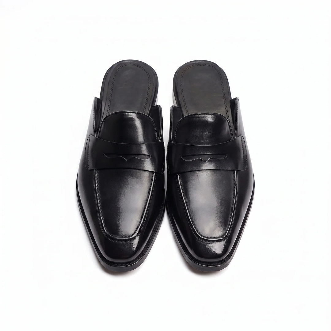 Marcello Mule Loafer - Black