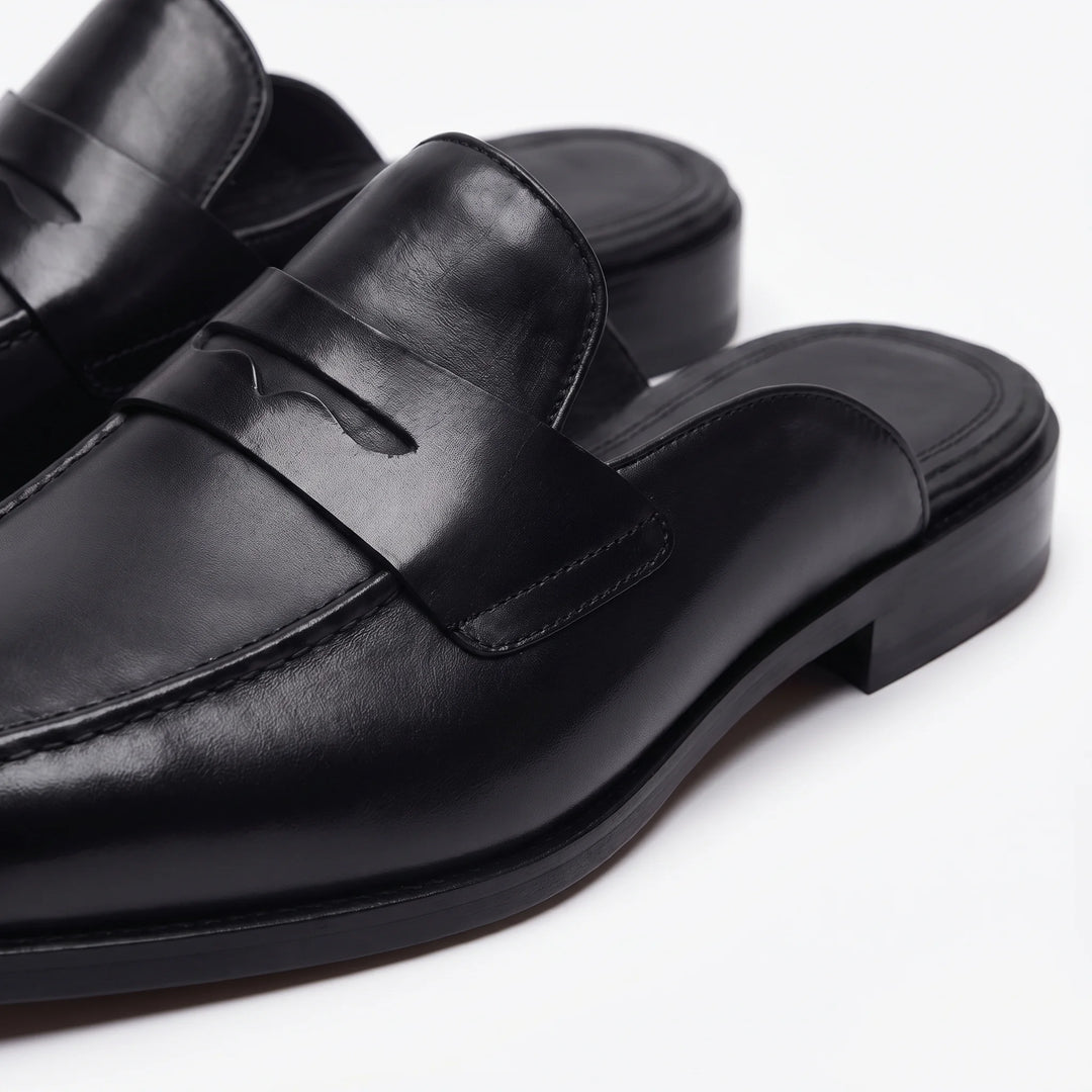Marcello Mule Loafer - Black