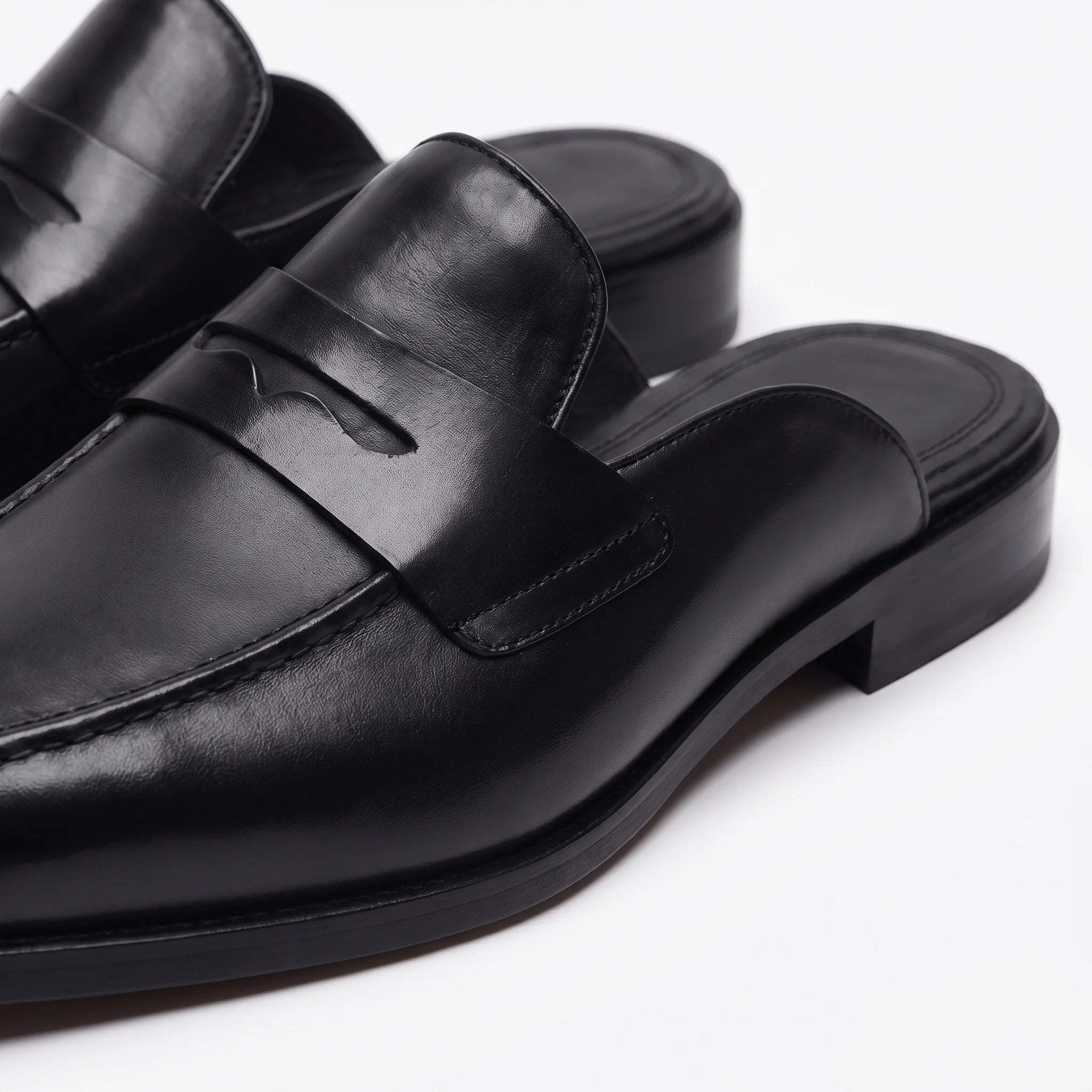 Marcello Mule Loafer - Black