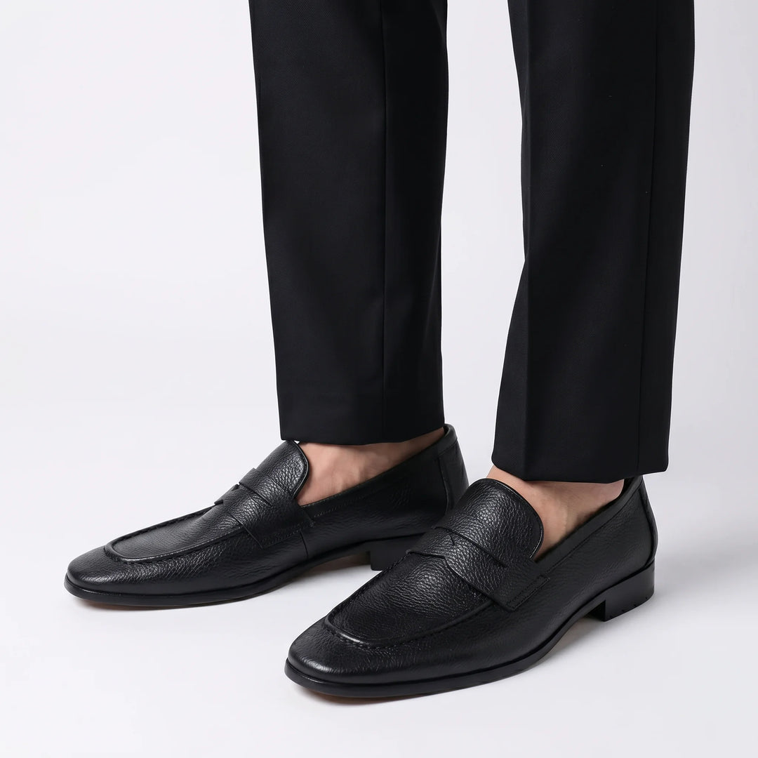 Valerio Penny Loafer - Black
