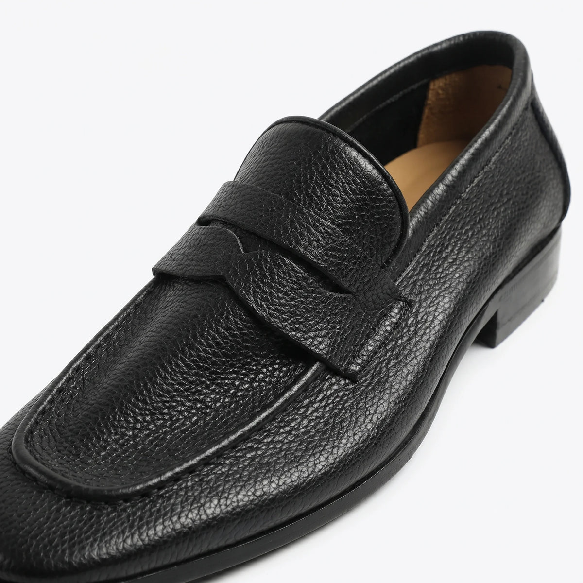 Valerio penny loafer   black