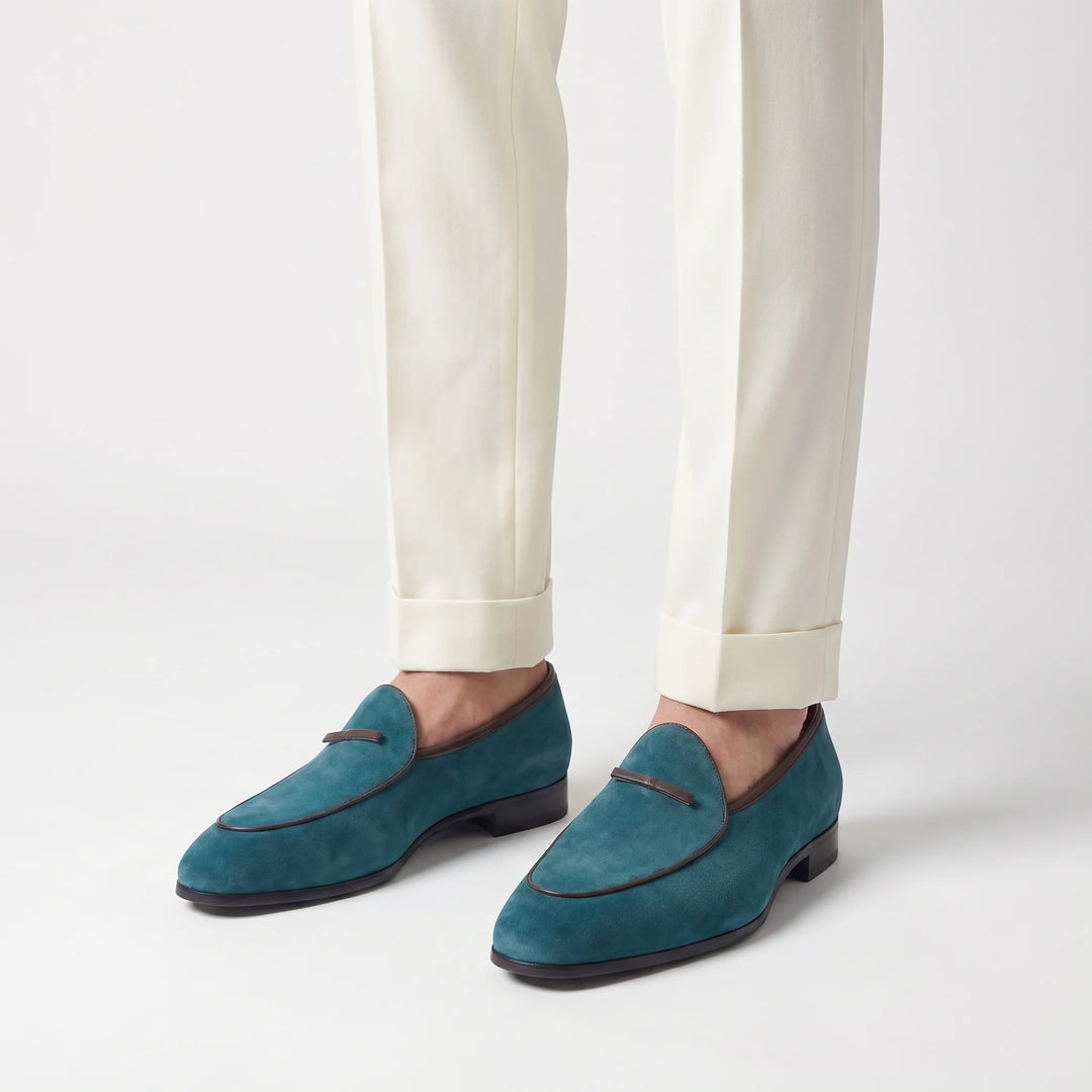 Firenze Bow-Tie Loafer - Olive Green