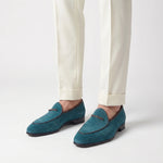 Load image into Gallery viewer, Firenze Bow-Tie Loafer - Olive Green
