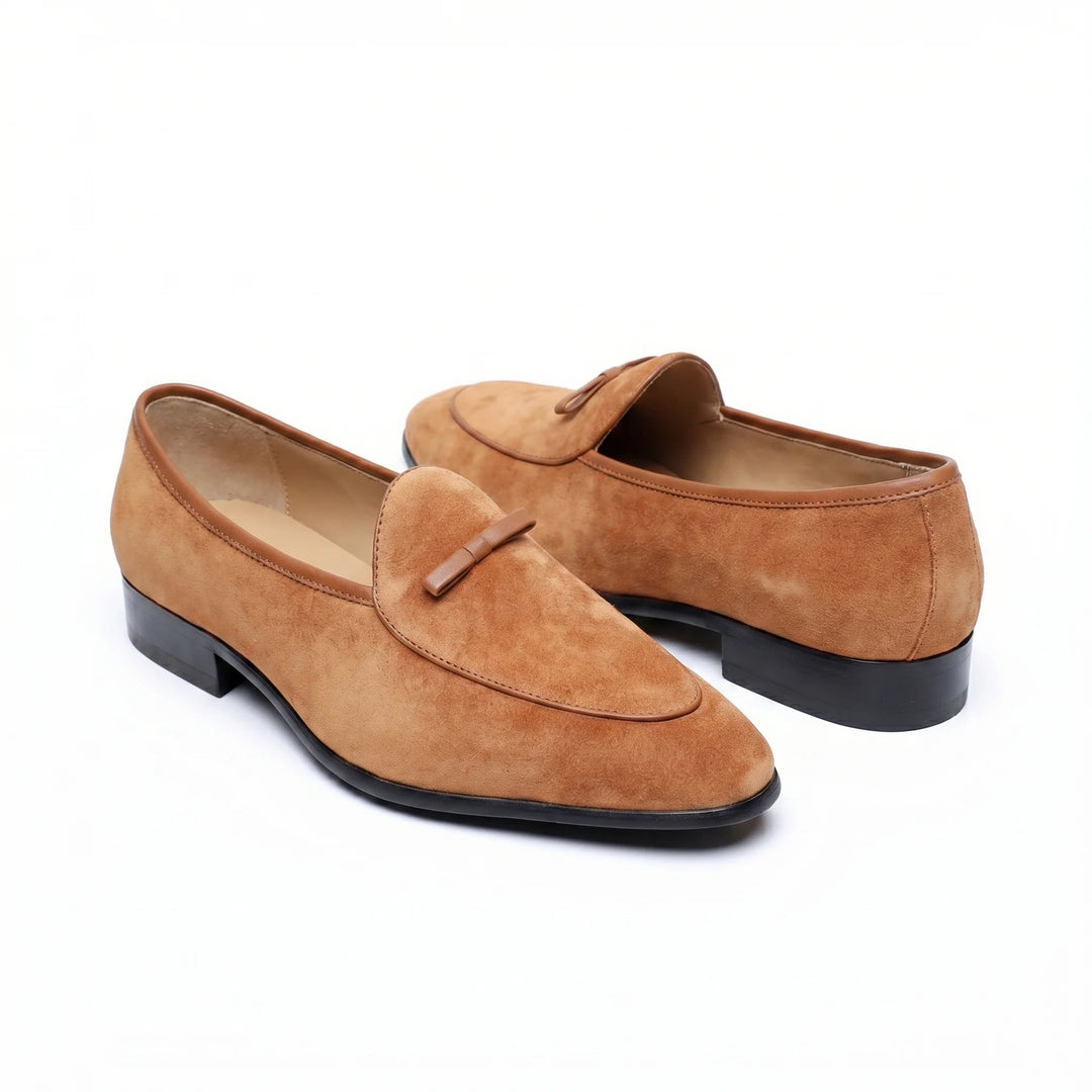 Firenze Bow-Tie Loafer - Caramel