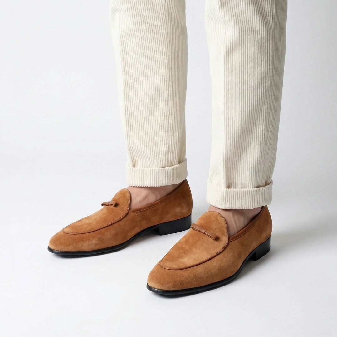 Firenze Bow-Tie Loafer - Caramel