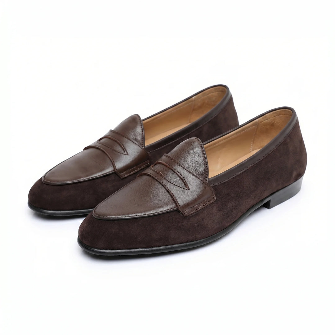 Amalfi Panel Loafer - Coffee