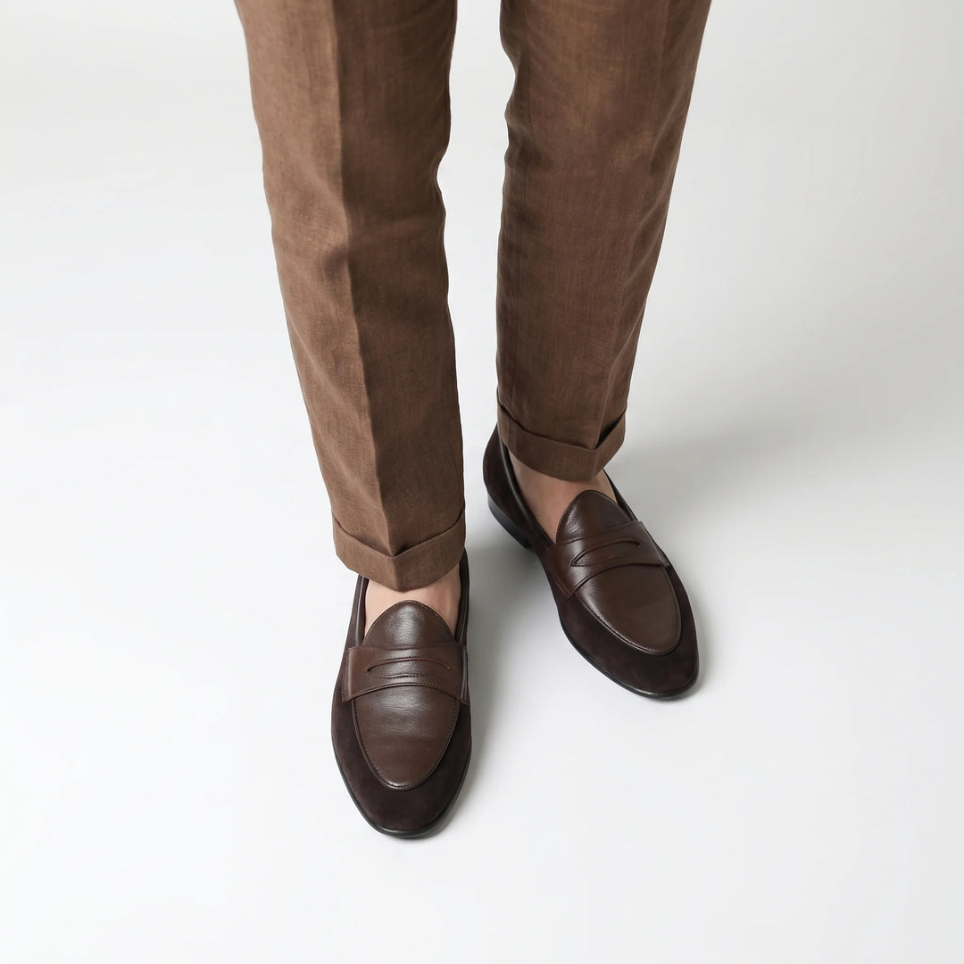 Amalfi Panel Loafer - Coffee