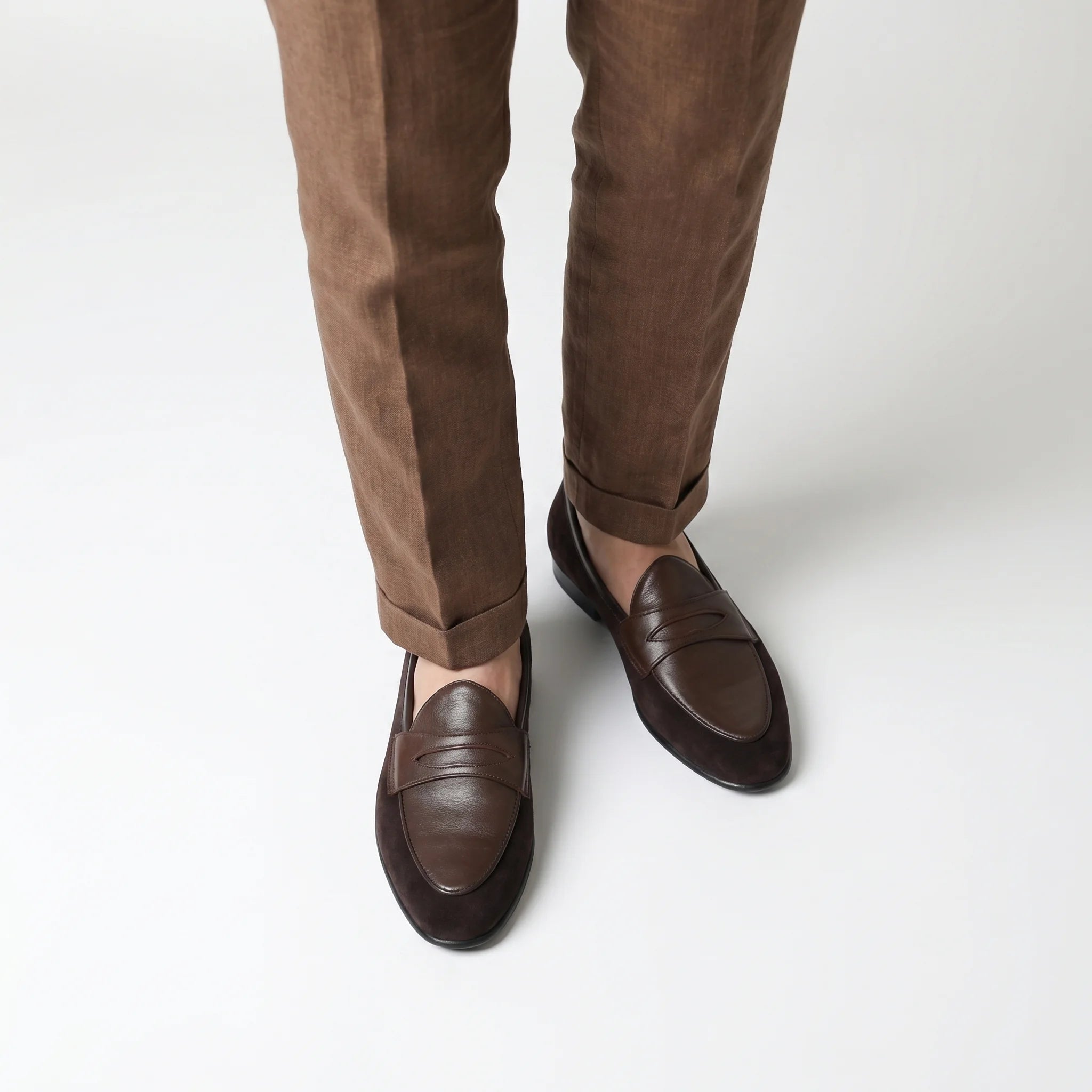 Amalfi Panel Loafer - Coffee