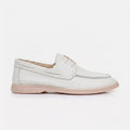 Siena Lace-Up Loafer - Cream White