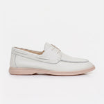 Load image into Gallery viewer, Siena Lace-Up Loafer - Cream White
