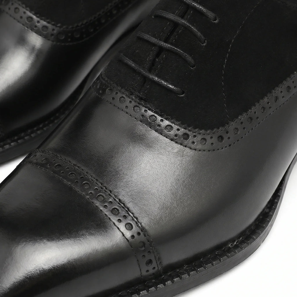 Venezia Oxford Cap Toe - Black