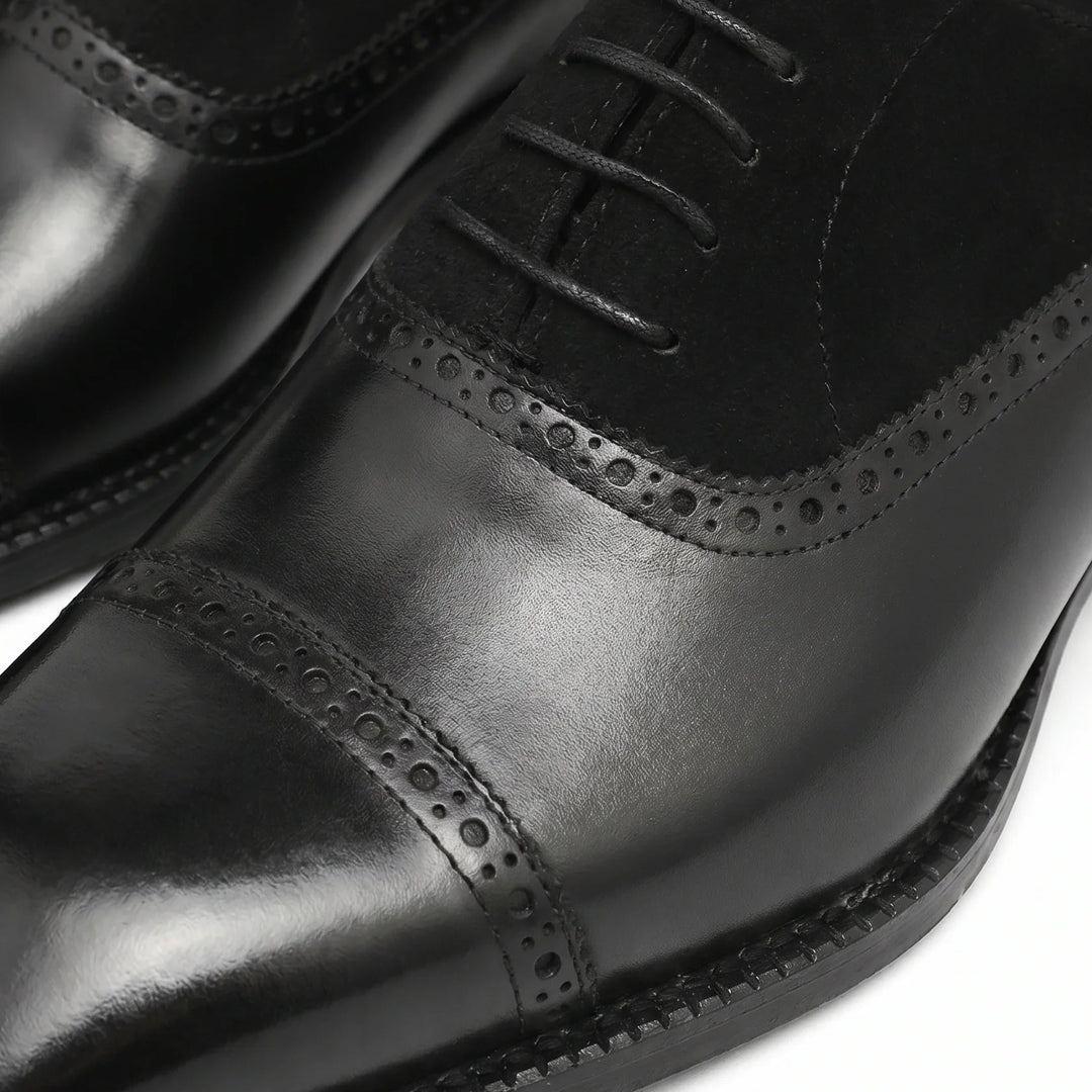 Venezia Oxford Cap Toe - Black