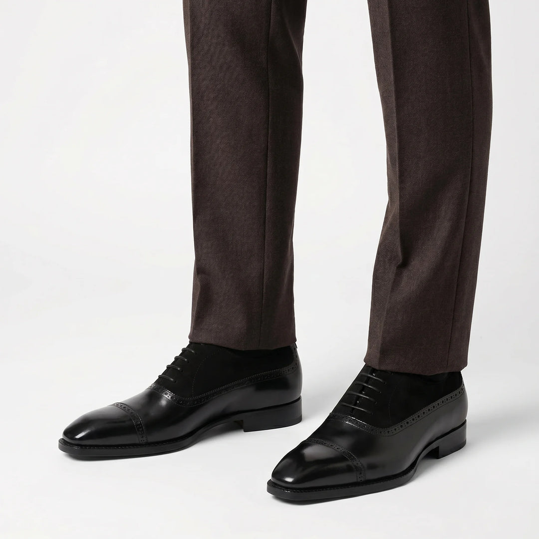 Venezia Oxford Cap Toe - Black