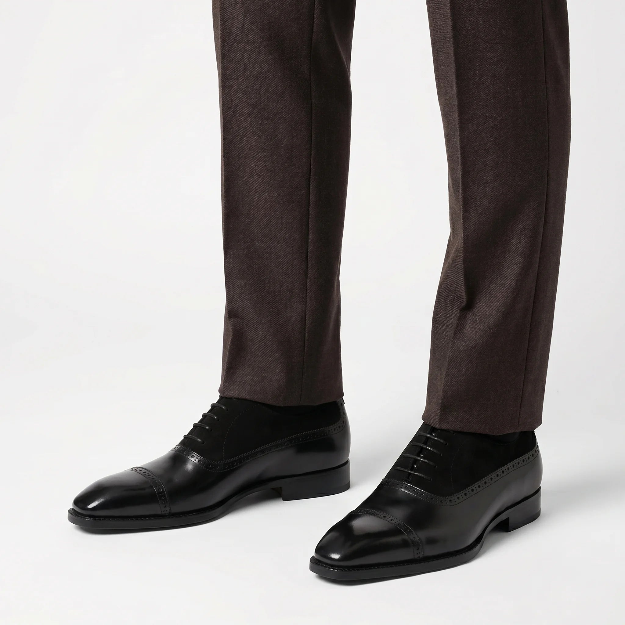 Venezia Oxford Cap Toe - Black