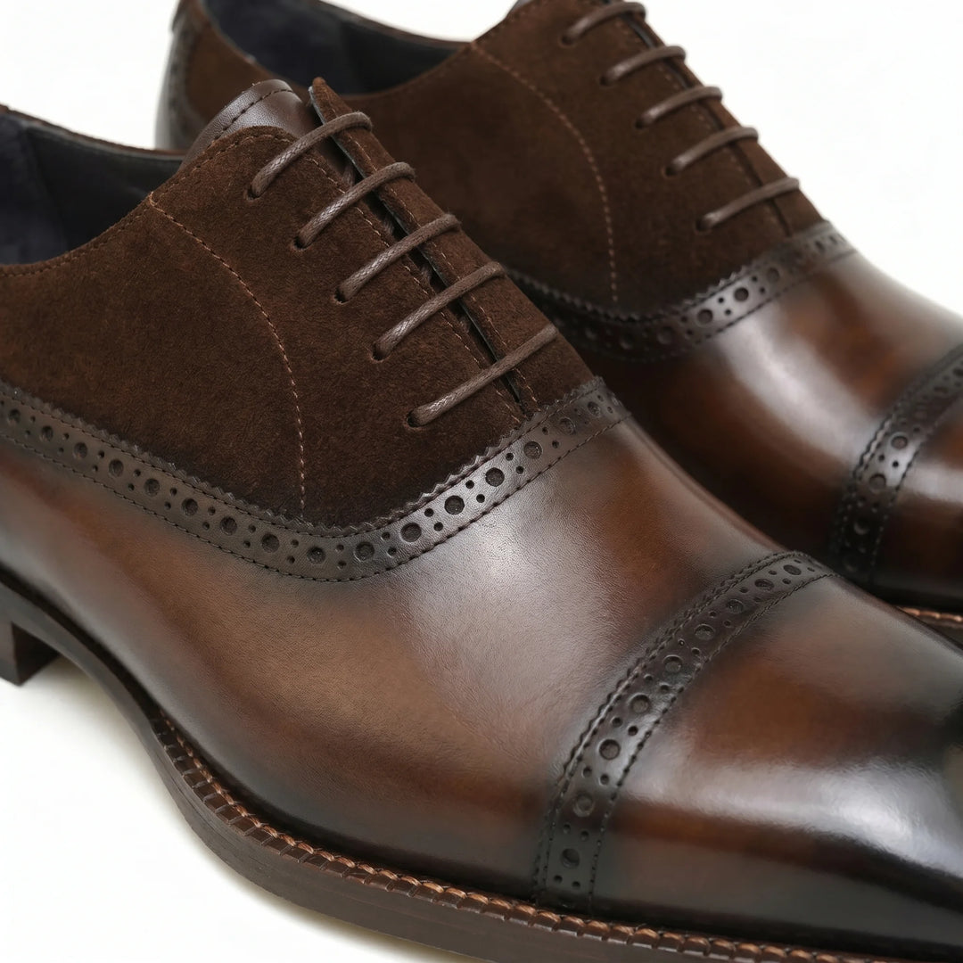 Venezia Oxford Cap Toe - Coffee