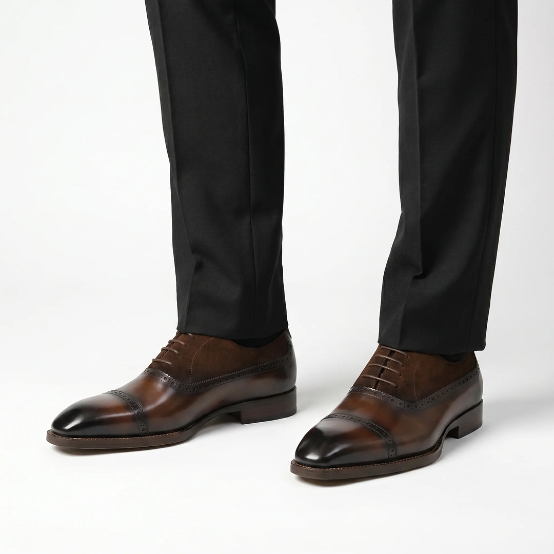 Venezia Oxford Cap Toe - Coffee