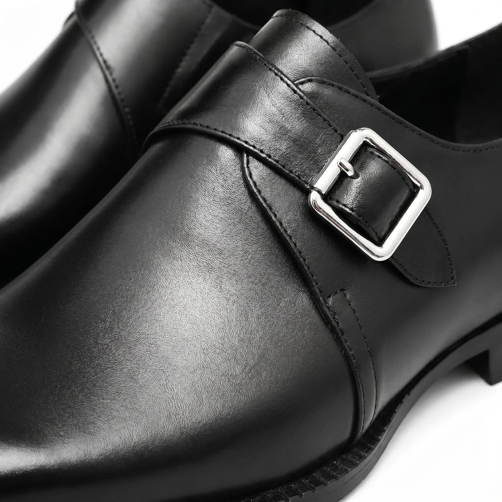 Romano Monk Strap - Black