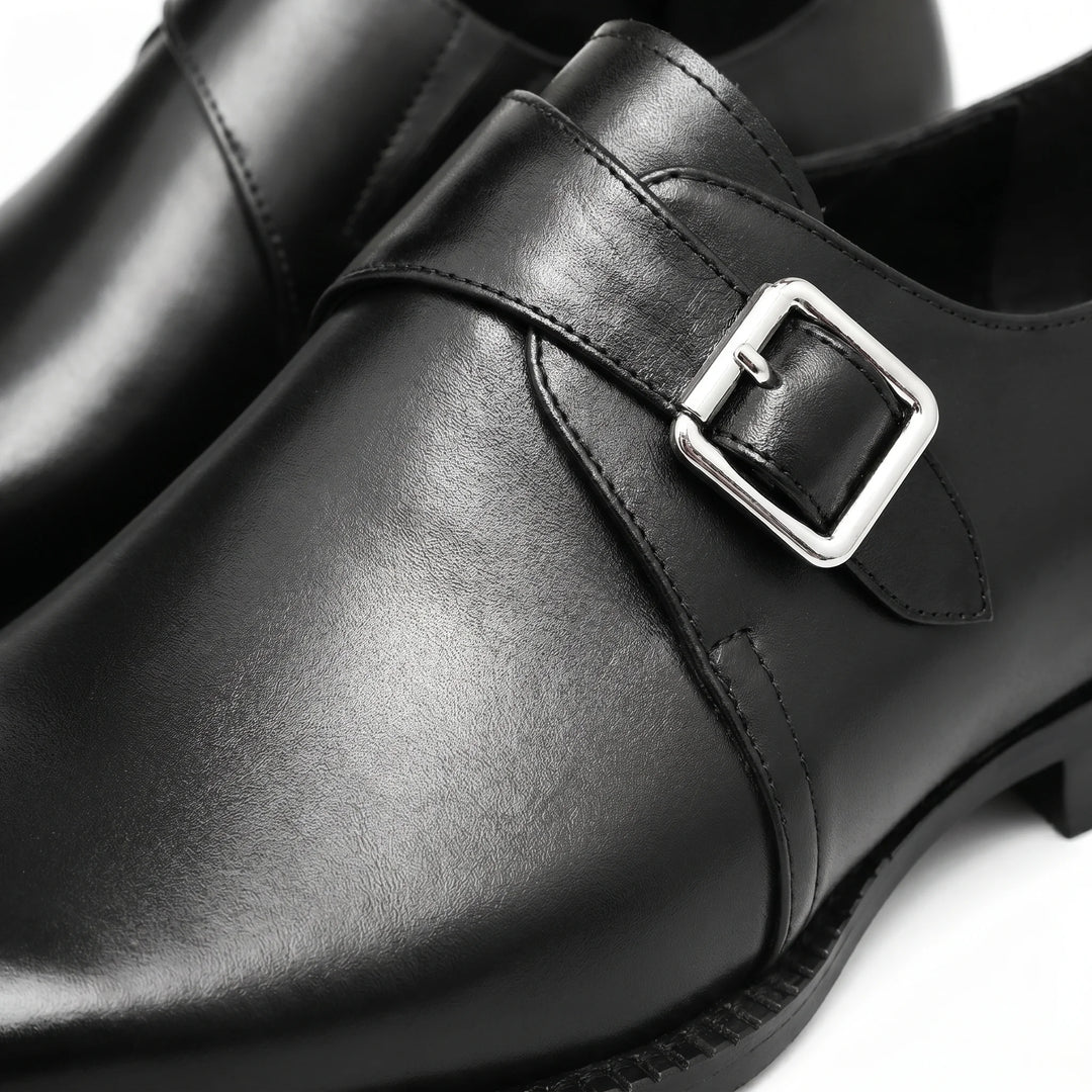 Romano Monk Strap - Black