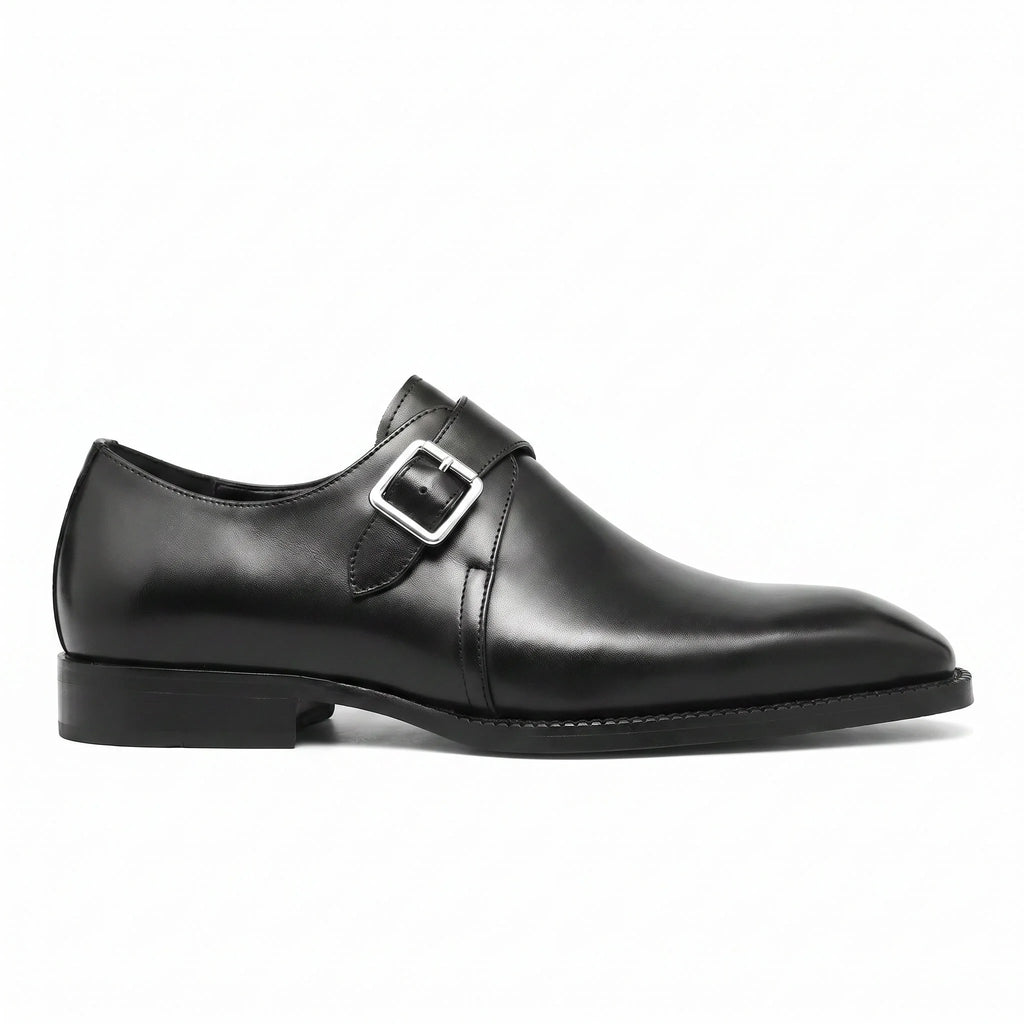 Romano Monk Strap - Black