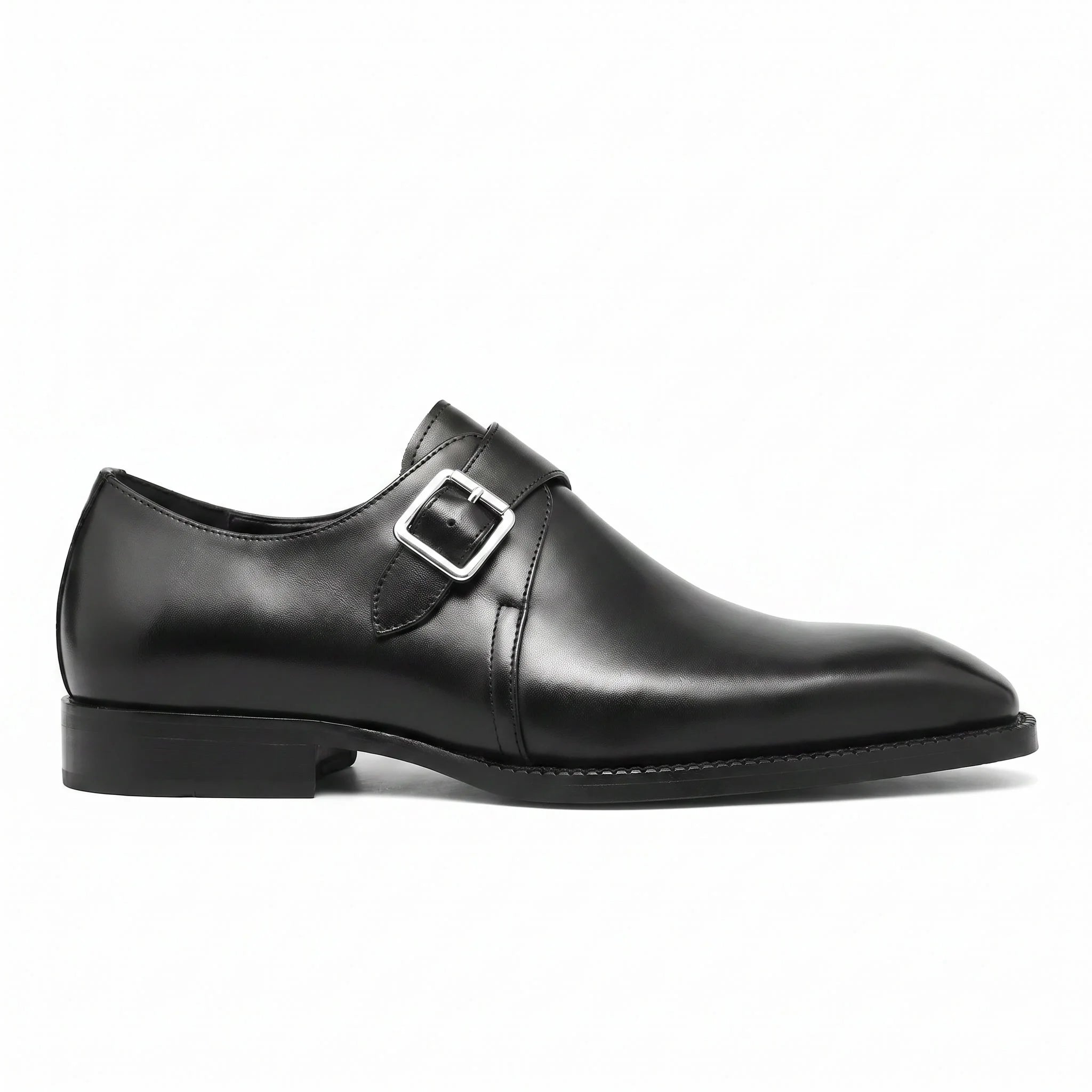 Romano Monk Strap - Black
