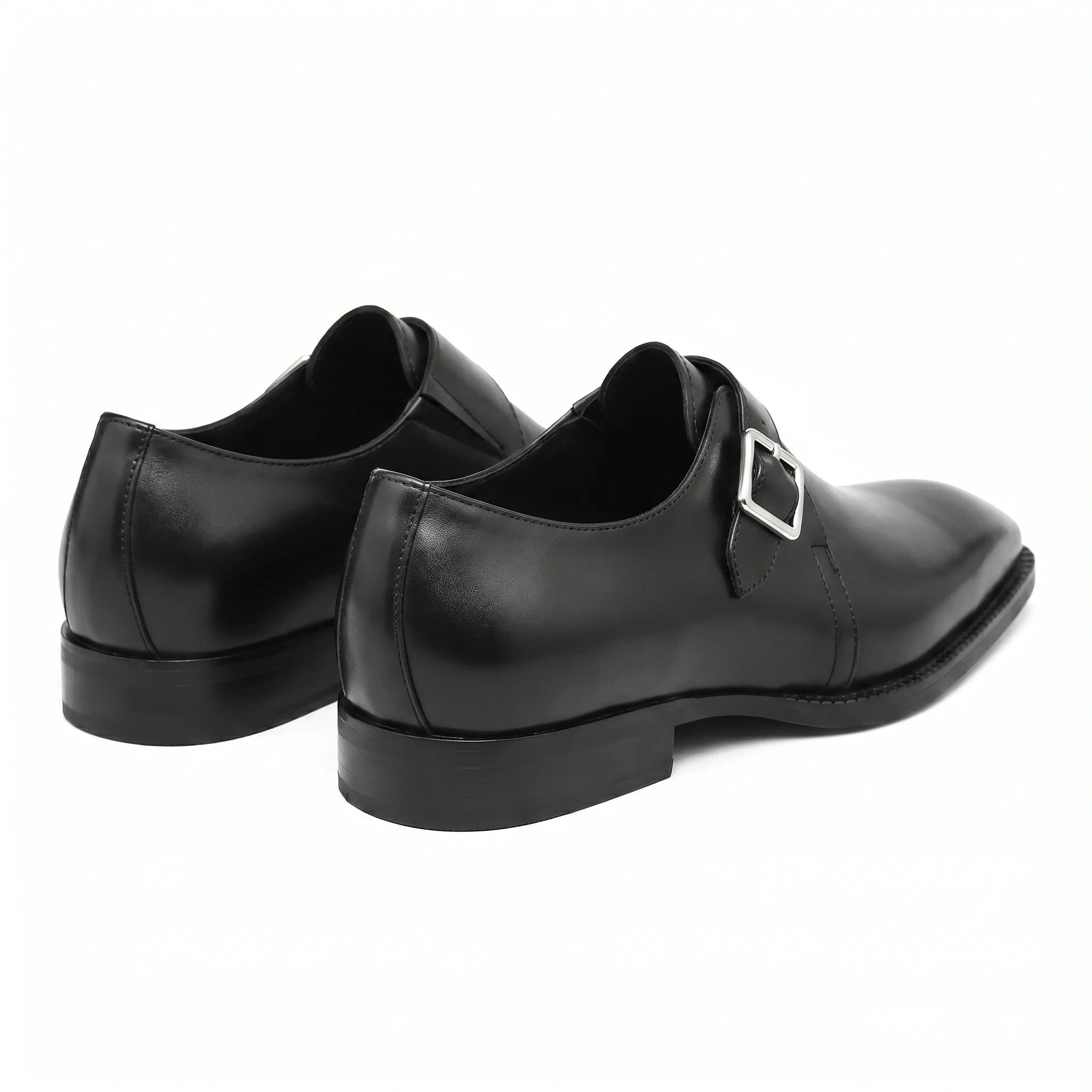 Romano Monk Strap - Black