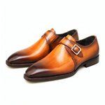 Load image into Gallery viewer, Romano Monk Strap - Cognac Brown
