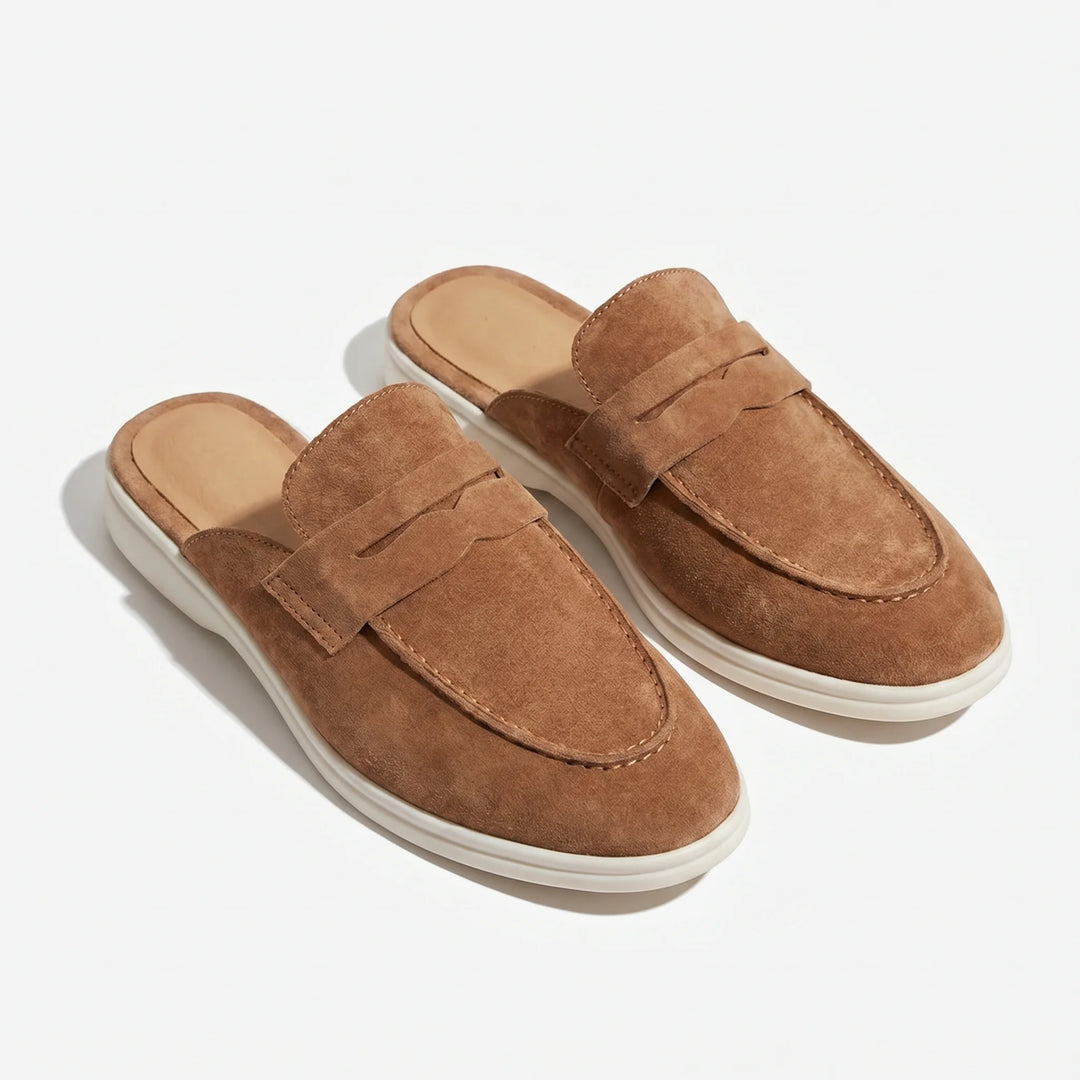 Meridian Loafer Mule - Caramel