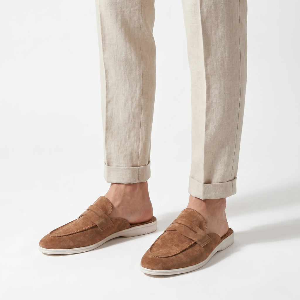 Meridian Loafer Mule - Caramel
