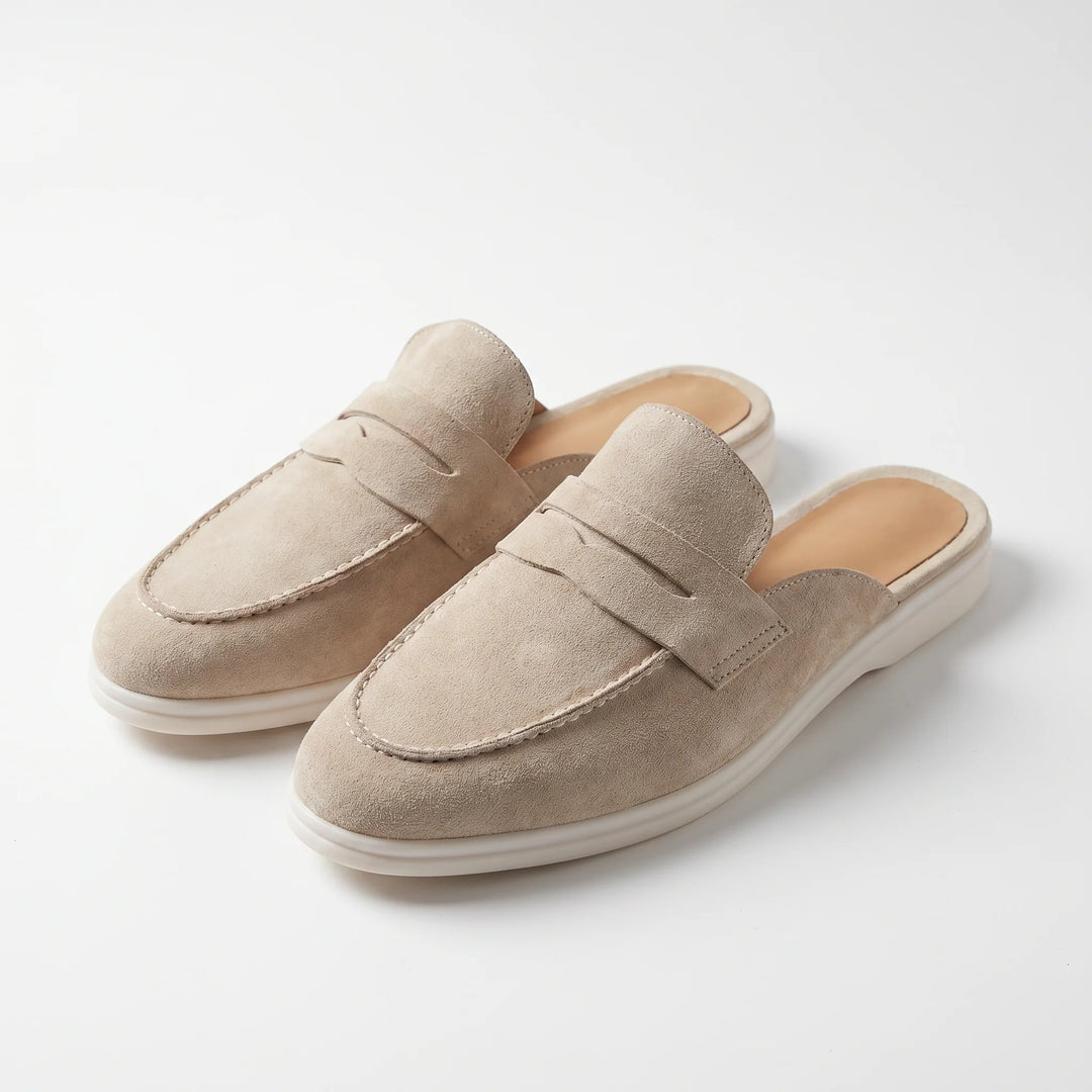 Meridian Loafer Mule - Beige
