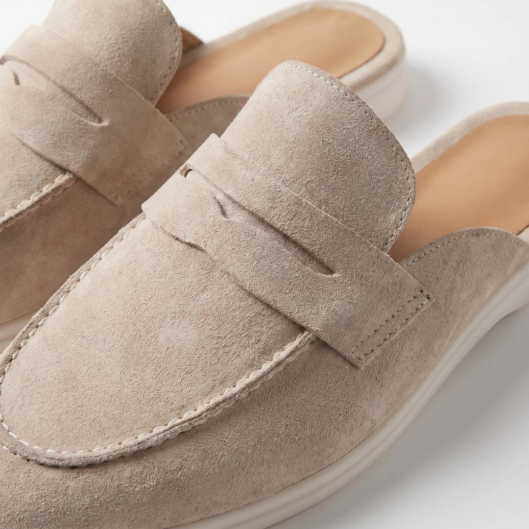 Meridian Loafer Mule - Beige