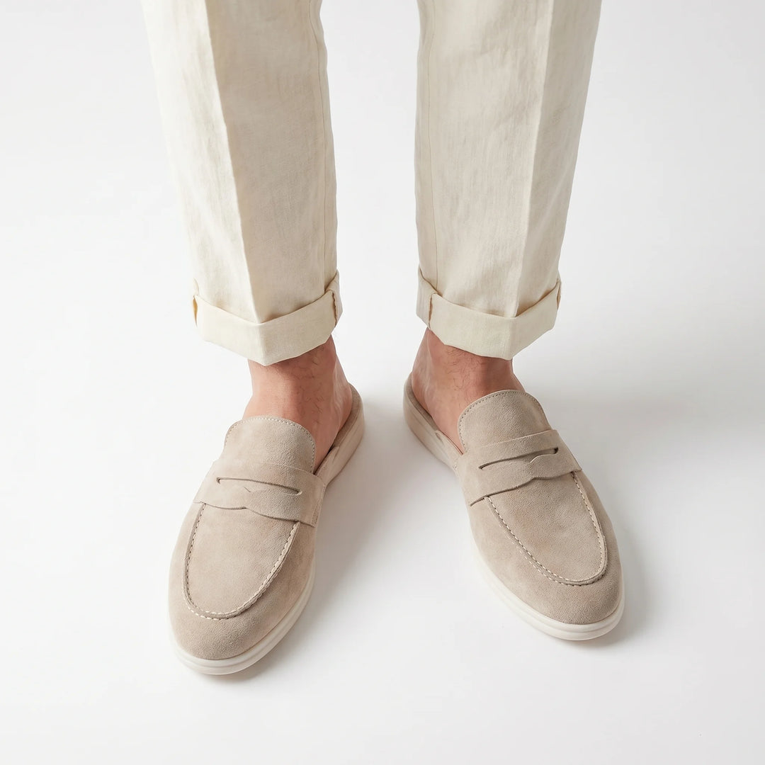 Meridian Loafer Mule - Beige